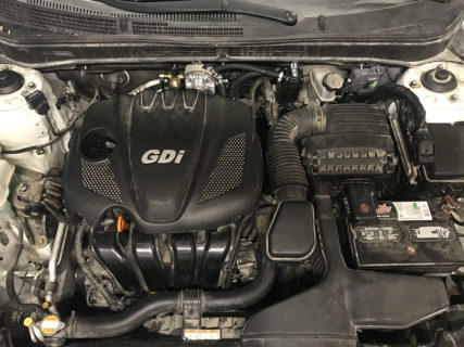 Подкапотное пространство. ГБО на Hyundai Sonata 2.4 GDI